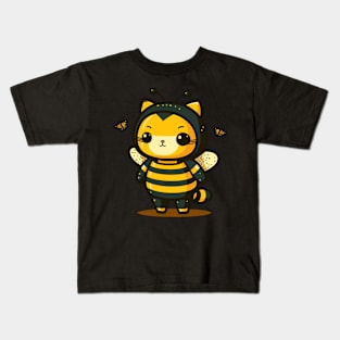 Bee Cat Kids T-Shirt